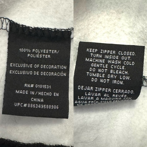 Star Wars Black Gray Stripes Long Sleeve Drawstring Full Zip Hoodie Pockets M - Picture 5 of 16